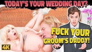 Sápadt szőke lány kész a sexre férje apjával