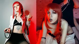 Makima elvesztette az ellenőrzést háziállata felett - forró cosplay szex sunako kirishiki szerepében