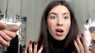 Tini szajban élvezés és utcán sperma séta prém szőrös kabátban