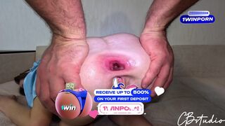 Mély anál baszás óriási segglyukkal