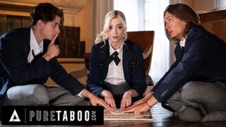 Tini Szőke Dupla Behatolással és Beleélvezéssel a Pure Taboo Legvadabb Családi Videójában